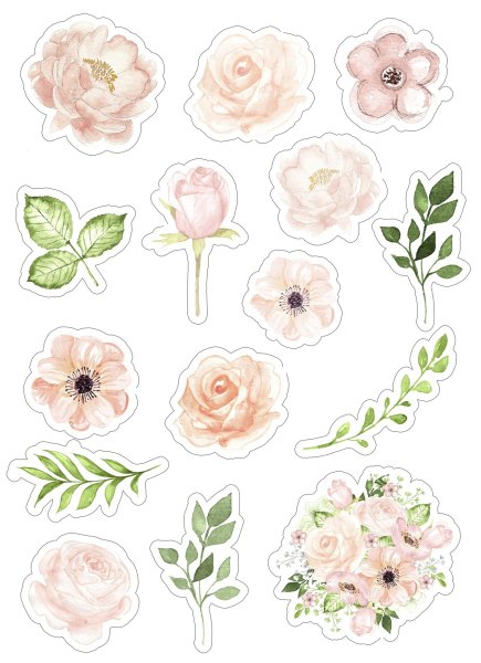 Нежные наклейки