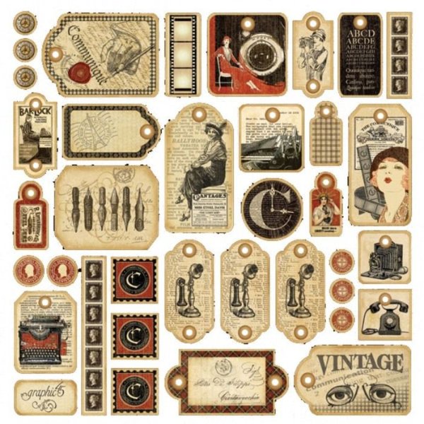 Наклейки в старинном стиле