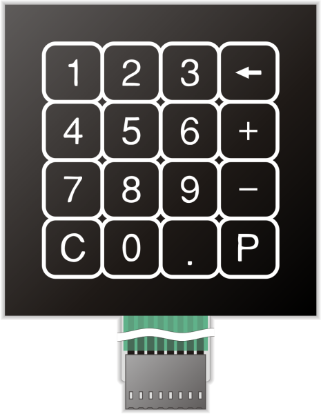 Наклейки на клавиатуру цифры