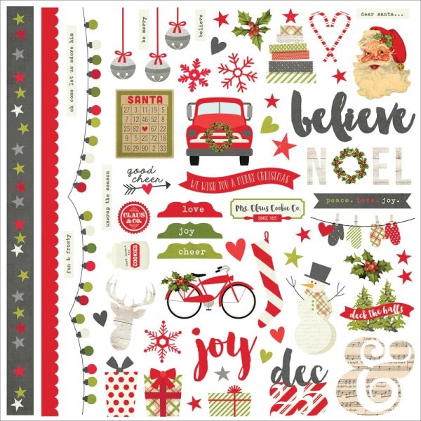 Рождественские наклейки