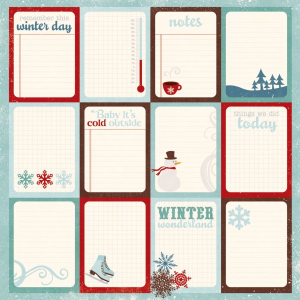 Новогодние наклейки для ежедневника