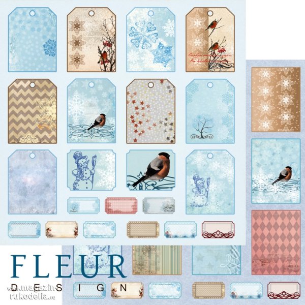 Зимние Стикеры для ежедневника