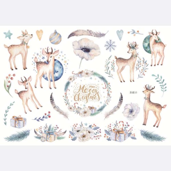 Зимние наклейки