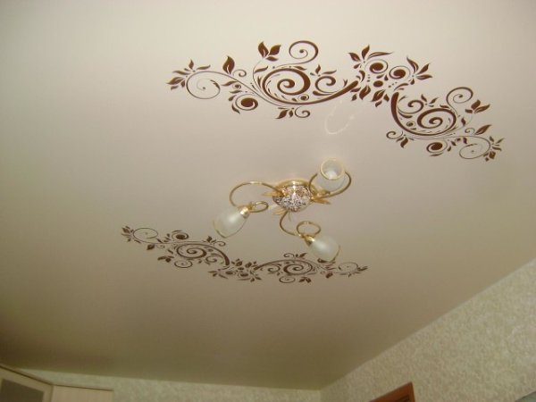 Декоративные наклейки на натяжной потолок