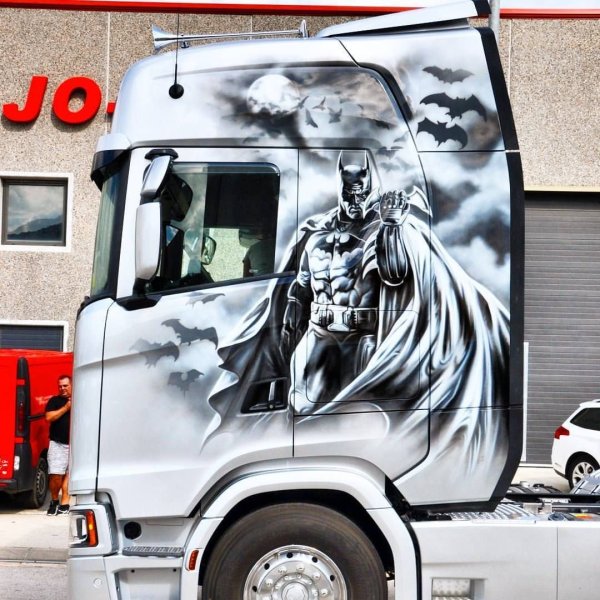 Аэрография на грузовиках