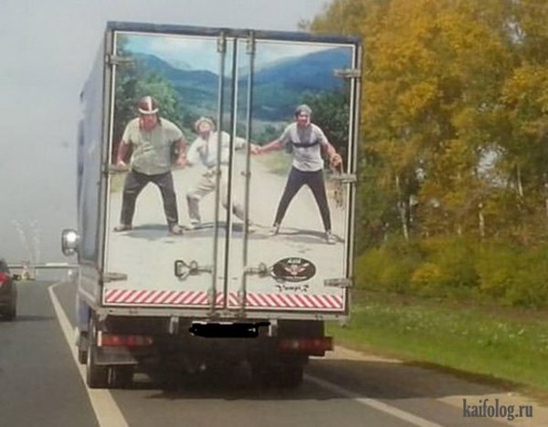 Наклейка на задние ворота