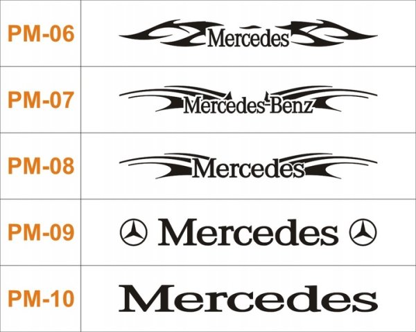 Наклейки на Мерседес