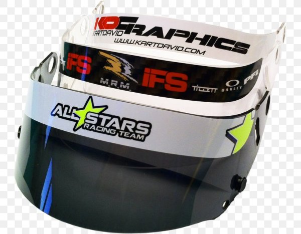 Наклейка на визор мотошлема