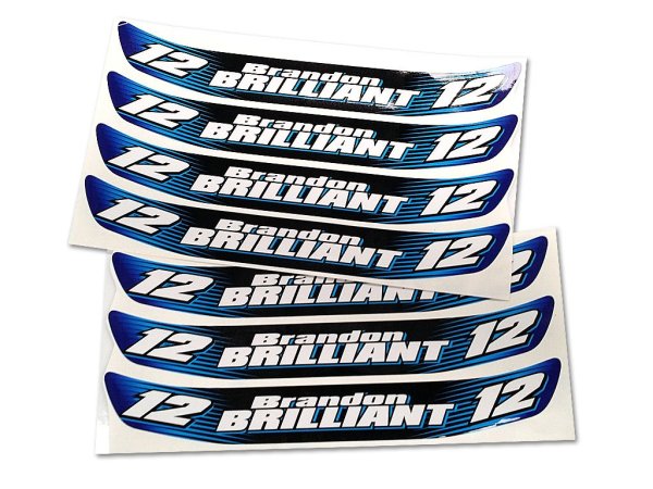 Наклейка на визор шлема