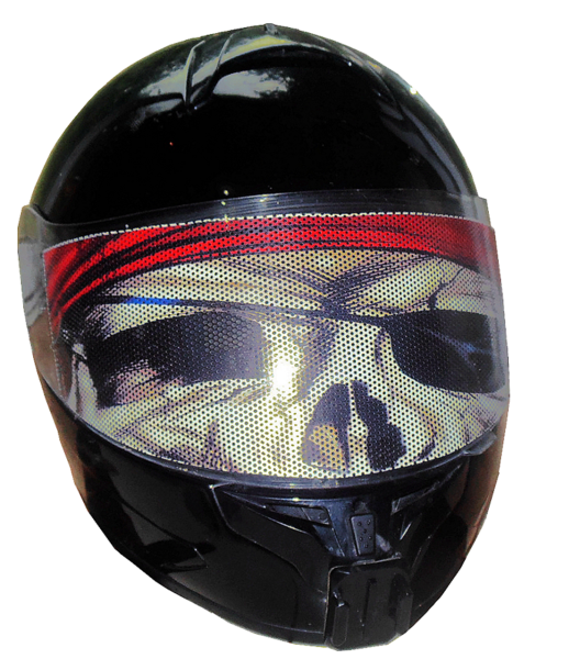 Наклейка на визор мотошлема