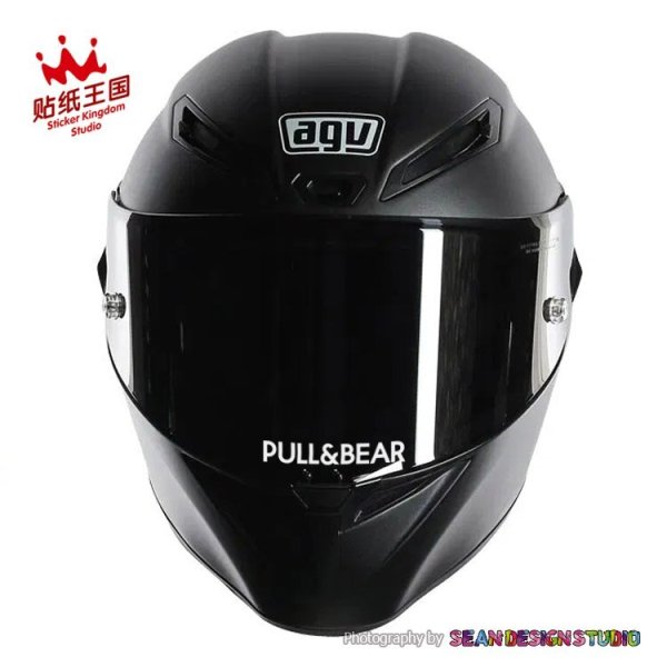 Наклейка на визор мотошлема