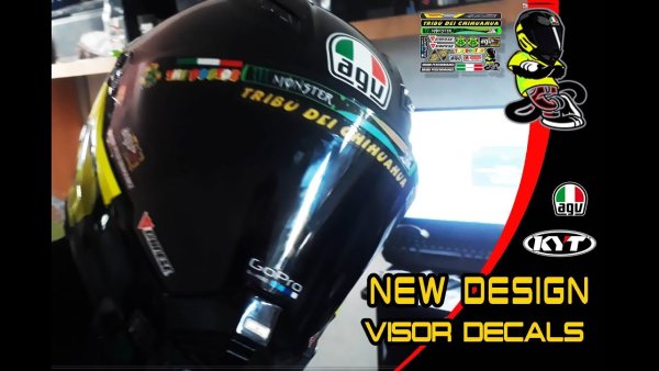 Helmet Visor Sticker