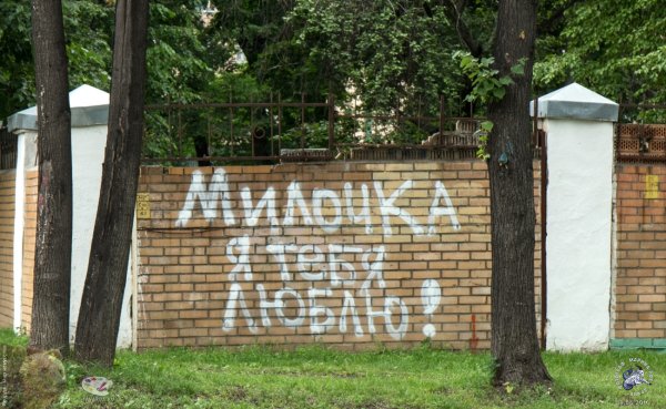 Надпись на заборе