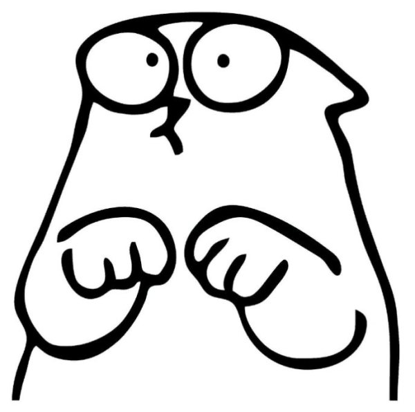 Маленькие рисунки для срисовки котики