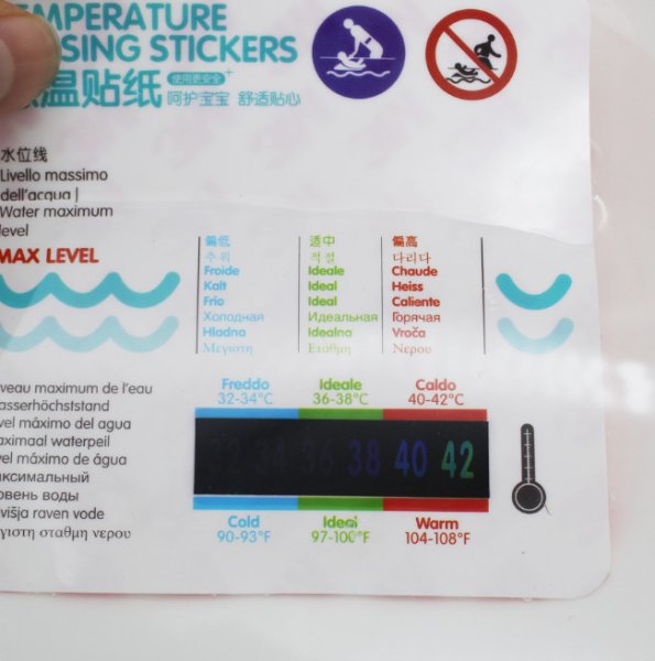 Наклейка температурный градусник