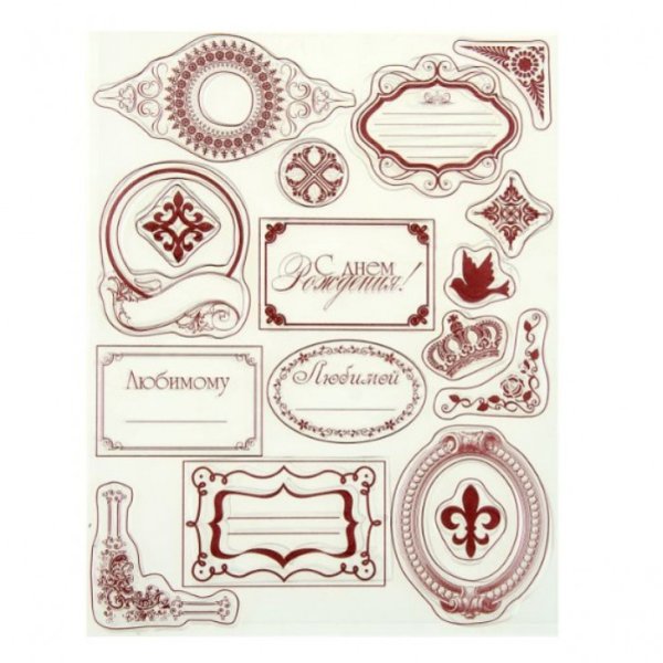Штампы надписи для скрапбукинга