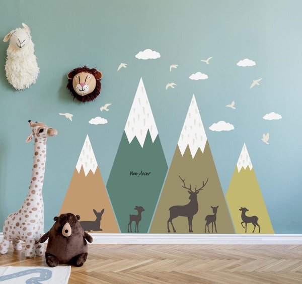 Как сделать из бумаги горы на стен