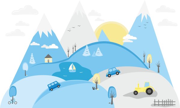 Горы для детской текстура