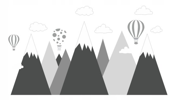 Наклейки горы в детскую