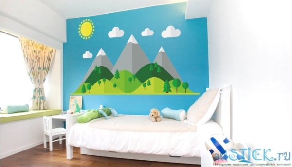Декор горы в детской