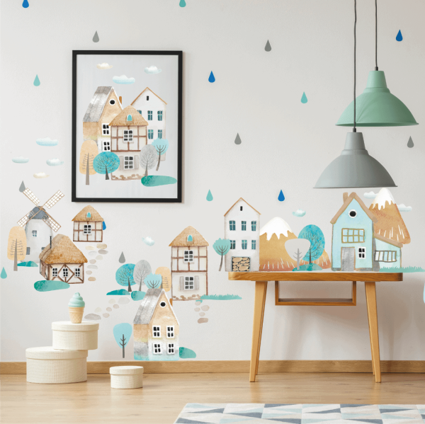 Интерьерные наклейки горы