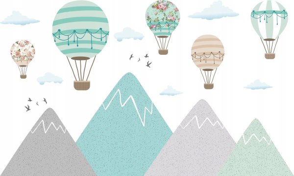 Детская в скандинавском стиле горы