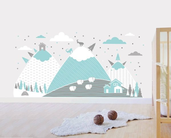 Горы панно в детскую