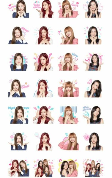 Наклейки Блэк Пинк