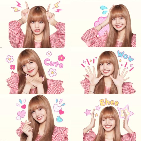 Блэк Пинк Стикеры