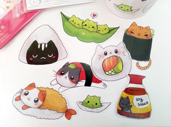 Котики Чиби любовь