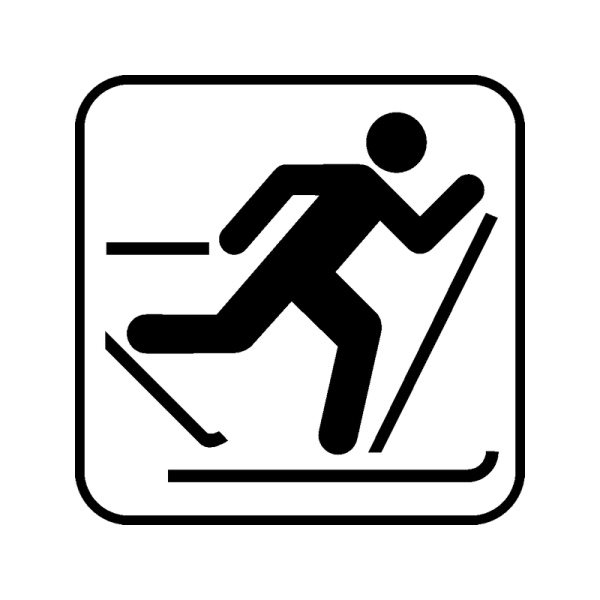 Беговые лыжи значок