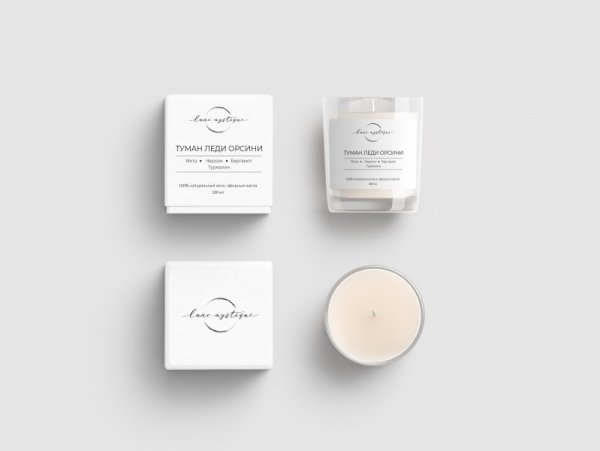 Макет этикеток для свечей