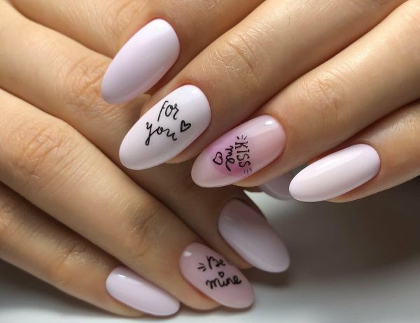 Нежный маникюр