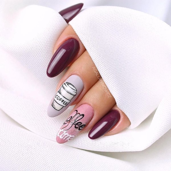 Маникюр с наклейками модные тенденции