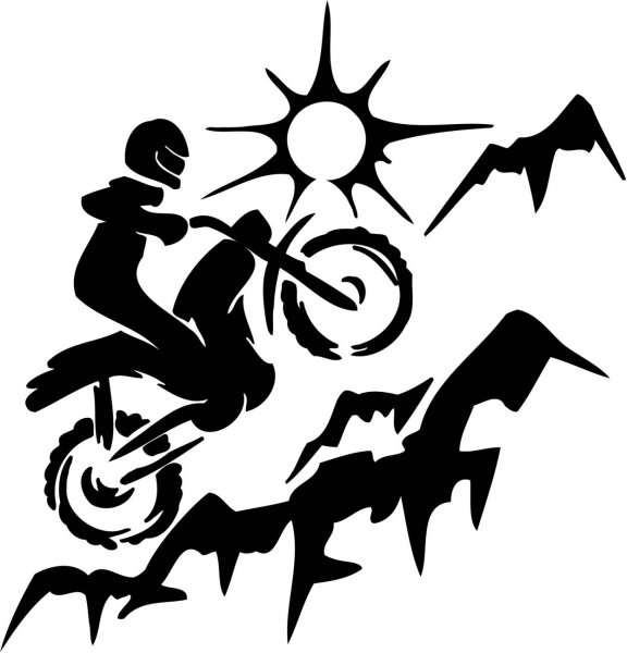 Мотоциклы с наклейками