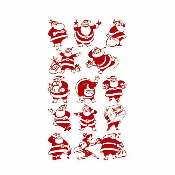 Оконные украшения на новый год