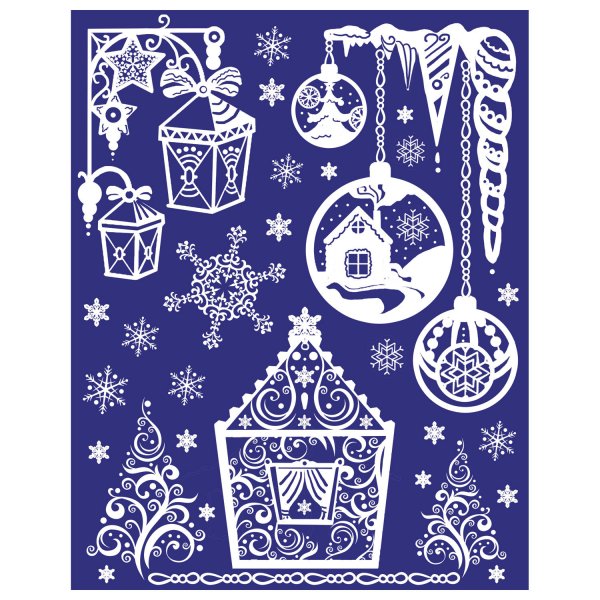 Наклейки "Снеговики"