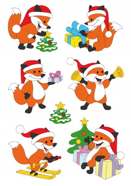 Дед Мороз выглядывает