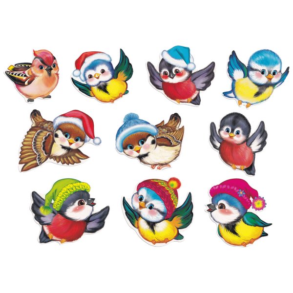 Наклейки декоративные новогодние