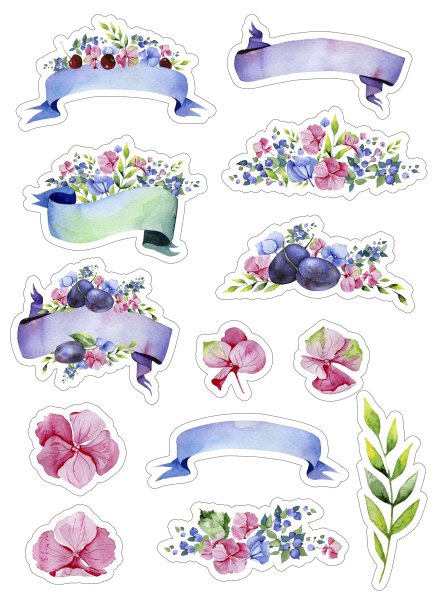 Скрапбукинг наклейки