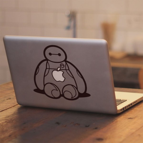 Силуэт на ноутбук наклейки