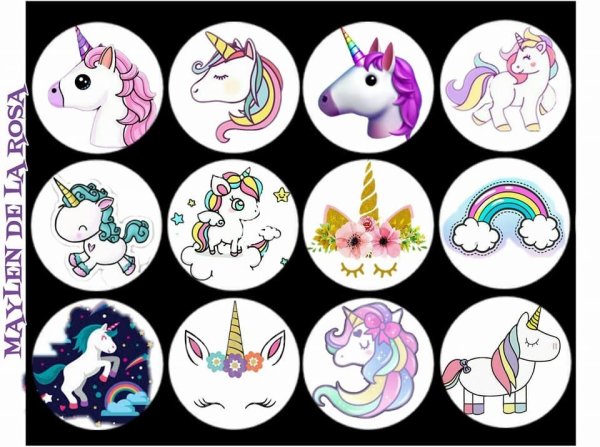 Наклейки с единорожкой