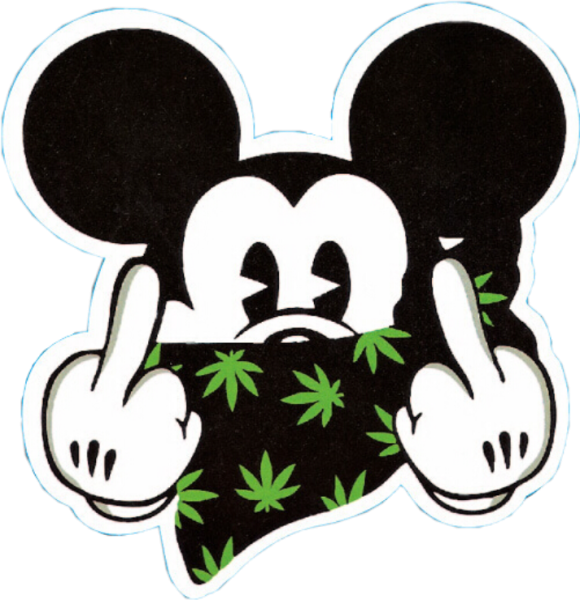 Микки Маус показывает фак