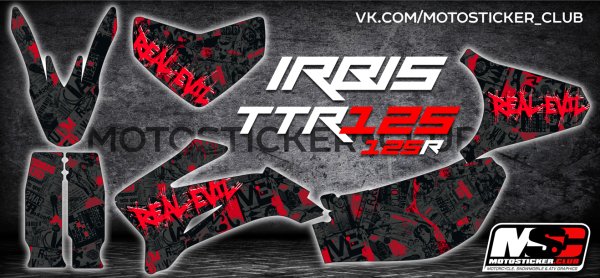 Irbis TTR 125 наклейки КТМ
