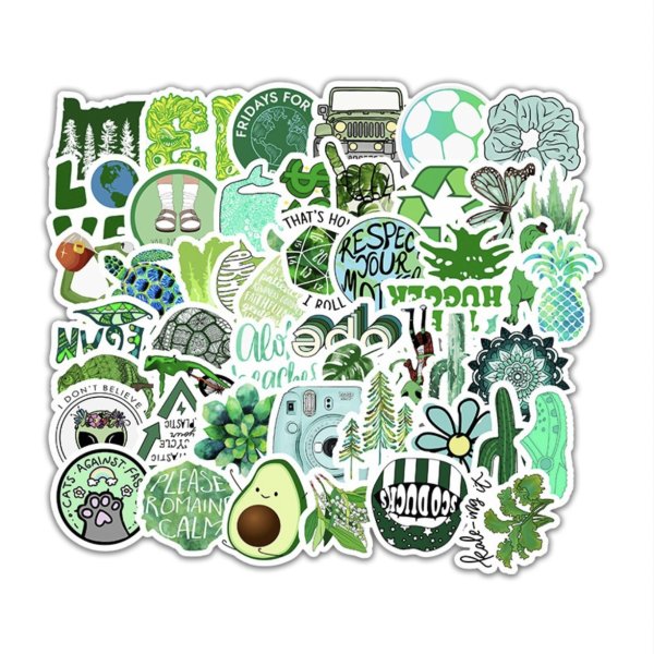 Наклейки зеленые