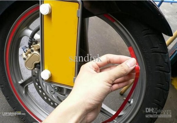 Наклейки на обод колеса мотоцикла