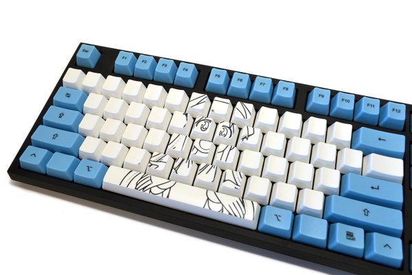 Разноцветные наклейки на клавиатуру