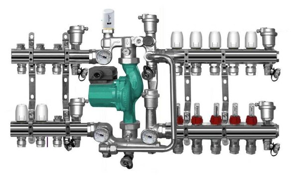 Коллекторный шкаф для теплого пола 4ка
