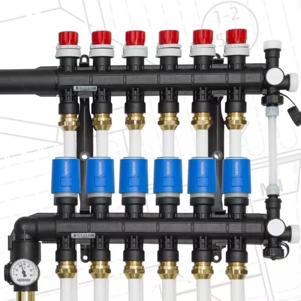 Тёплый пол водяной смесительный узел