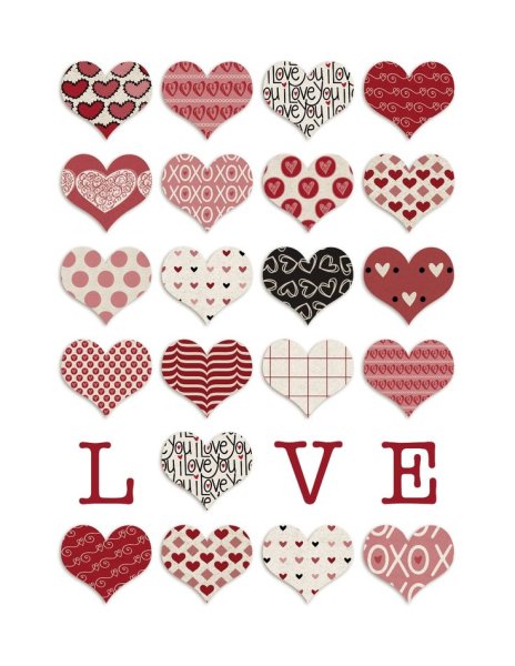 Сердечки Скрапбукинг